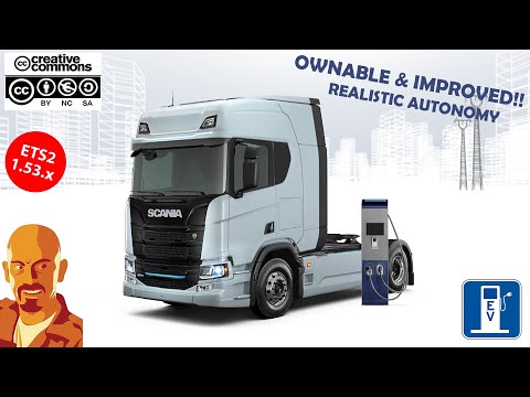 SCANIA S BEV ELECTRIC OWNABLE & IMPROVED v1.0 ETS2 1.53.x