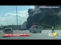 Raw video: Tractor-trailer fire backs up I-95 in Rosedale  - 00:59 min - News - Video