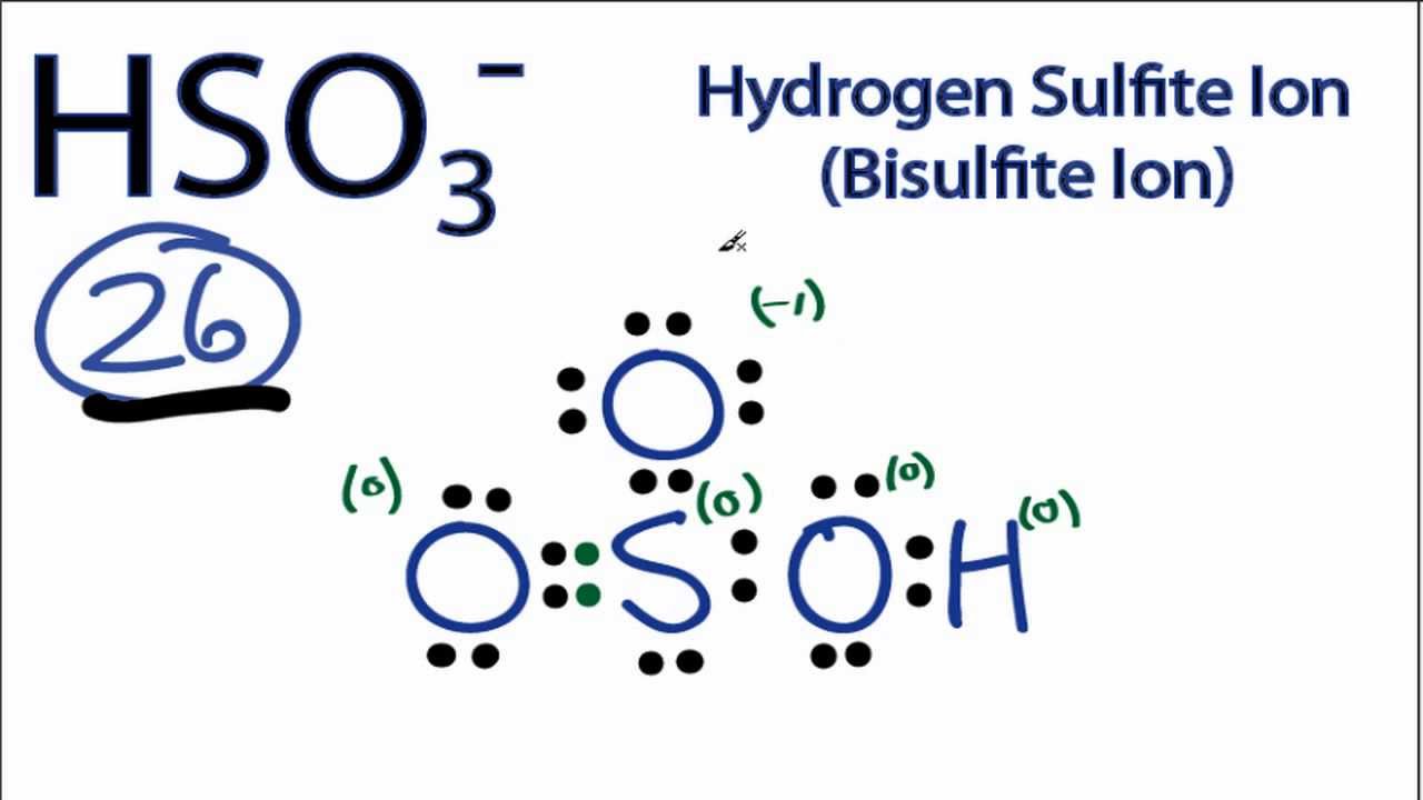 2.55b) HSO3- lewis structure - CHEMISTRY COMMUNITY