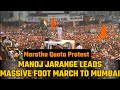 Maratha Quota Protest: Manoj Jarange Leads Massive Foot March to Mumbai | News9
