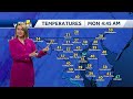 Cooler and breezy Monday with High Wind Advisory in place  - 02:32 min - News - Video