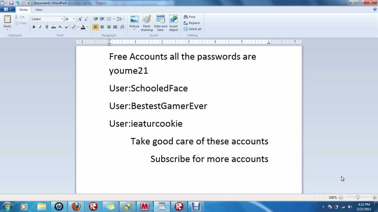 Rich Account Password Roblox