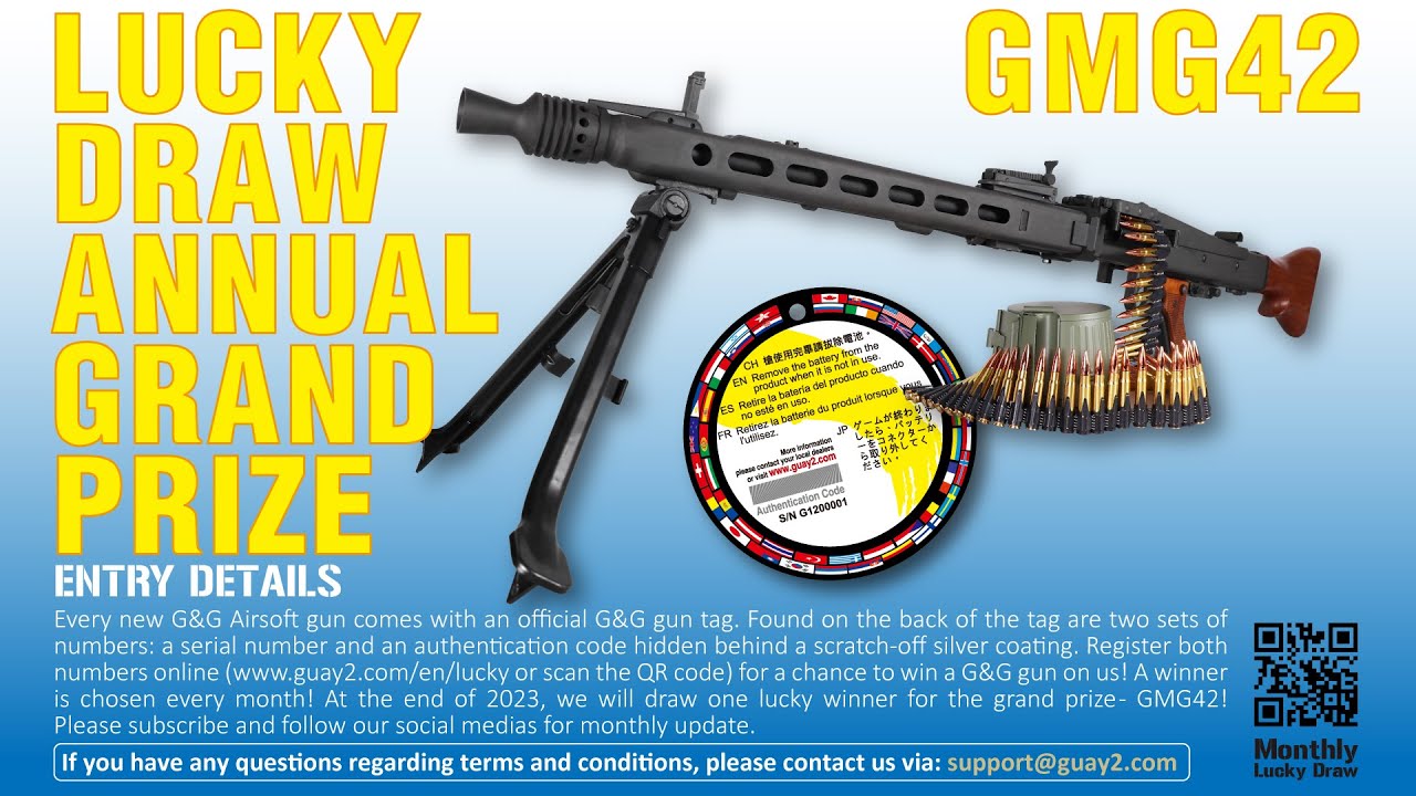 G&G Armament Lucky Draw December 2022 & Annual Grand Prize