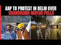 Heavy Police, Para Forces Deployment For AAP Protests In Delhi Today