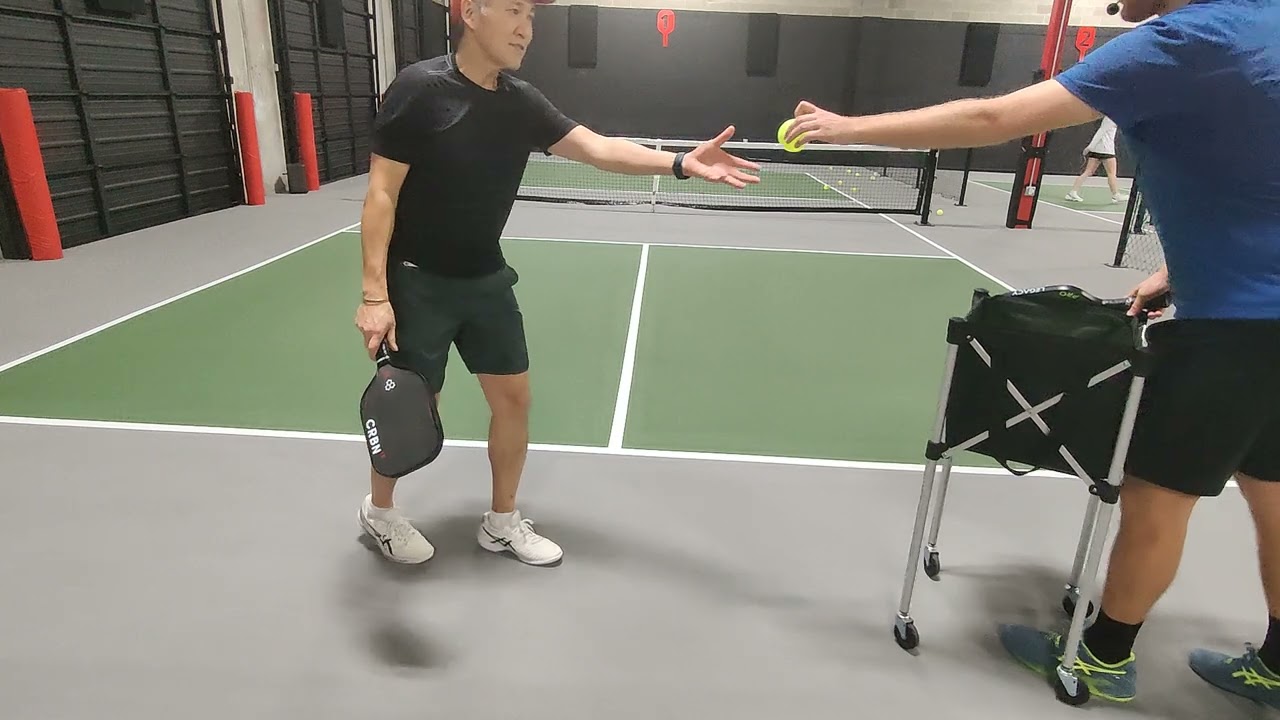 Racquet Sport Extraordinaire Improves his Pickleball Serves with a Professional