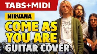 Nirvana - Come As You Are on (How to Play on Acoustic Guitar: Fingerstyle Tabs)