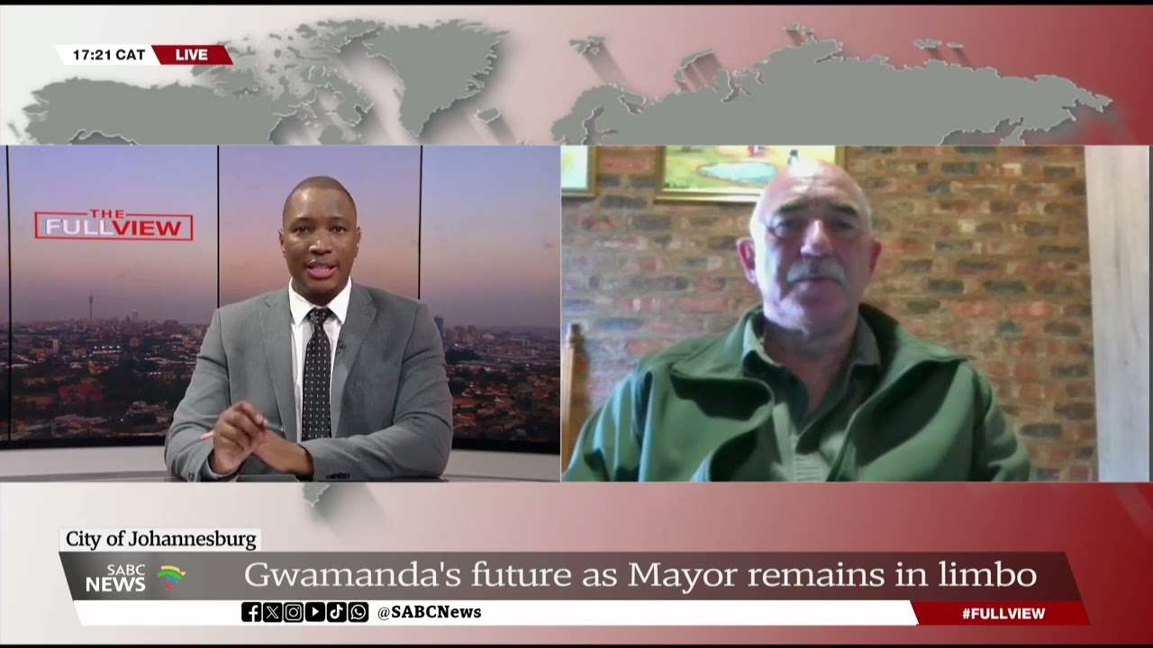 City of Johannesburg | Gwamanda's future as Mayor remains uncertain: Prof. Andre Duvenage