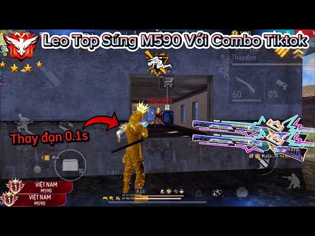 [Free Fire] Leo Top Súng M590 Kết Hợp Với “Combo Nhân Vật Jai” Thay Đạn 0.1s Gánh Team Quá Mạnh!