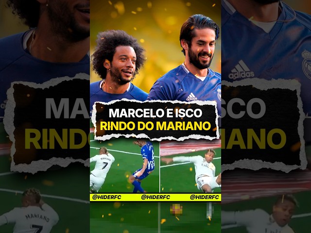 Marcelo e Isco rindo do Mariano Diaz 🤣