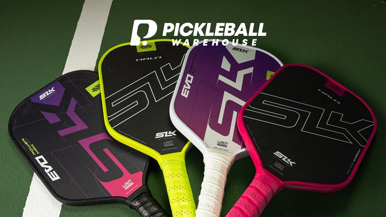 1st look at 8 new SLK Paddles (Halo Power/Control & EVO Control/Power) - Pickleball Warehouse VLOG