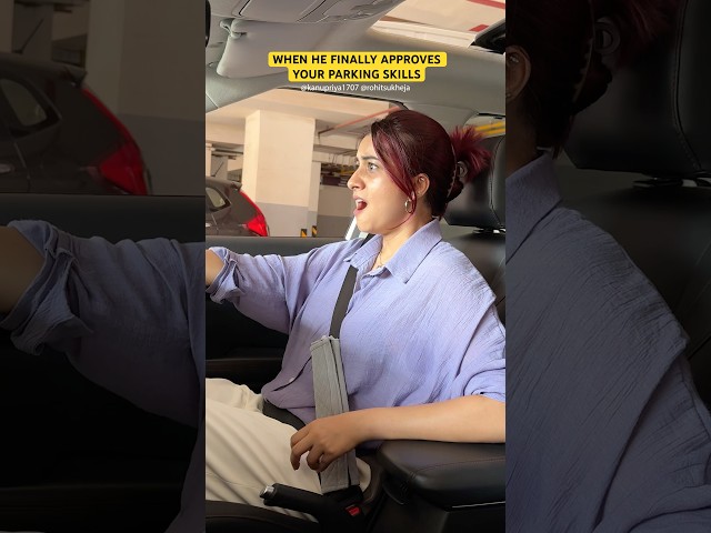 Parking skills #funny #comedy #couple #explore #reels #parking