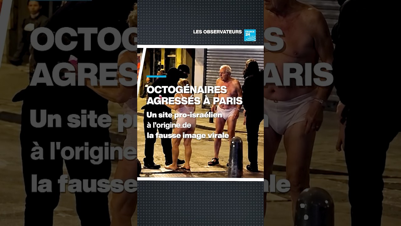 Un média pro-israélien à l'origine de la fausse image virale des octogénaires agressés à Paris
