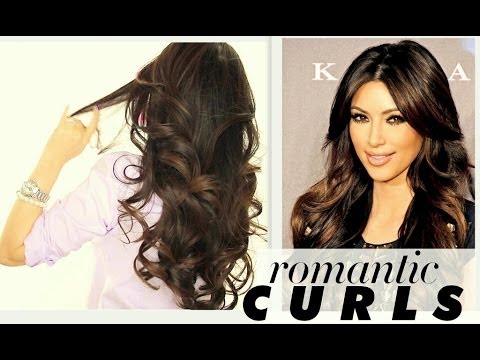 ★ KIM KARDASHIAN BIG CURLS TUTORIAL | CUTE LONG HAIRSTYLES | HOW TO BLOW-DRY + CURL YOUR HAIR