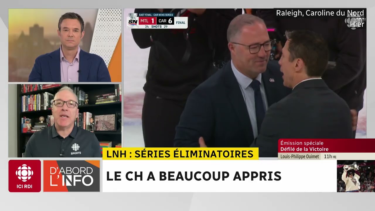 Le Canadien éliminé par les Hurricanes | Le CH a beaucoup appris | D'abord l'info