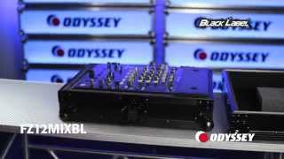Odyssey FZ12MIXBL Black Label DJ Flight Zone Case for 12" Mixer in action - learn more