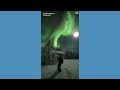 Skiers enjoy aurora borealis in Finland - 01:51 min - News - Video