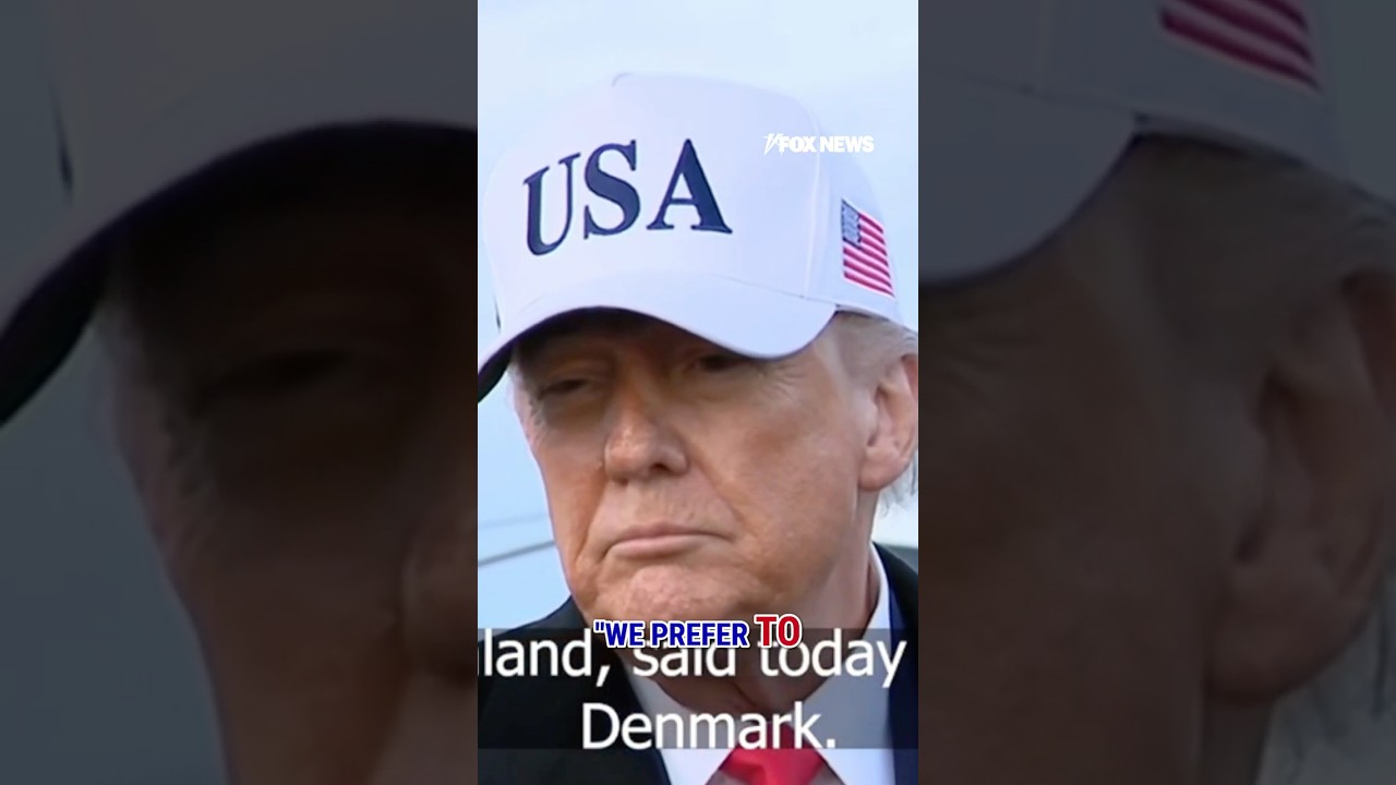 Trump fires BACK after Greenland premier chooses Denmark over US #shorts #foxnews #trump