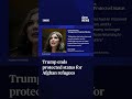 Trump ends protected status for Afghan refugees