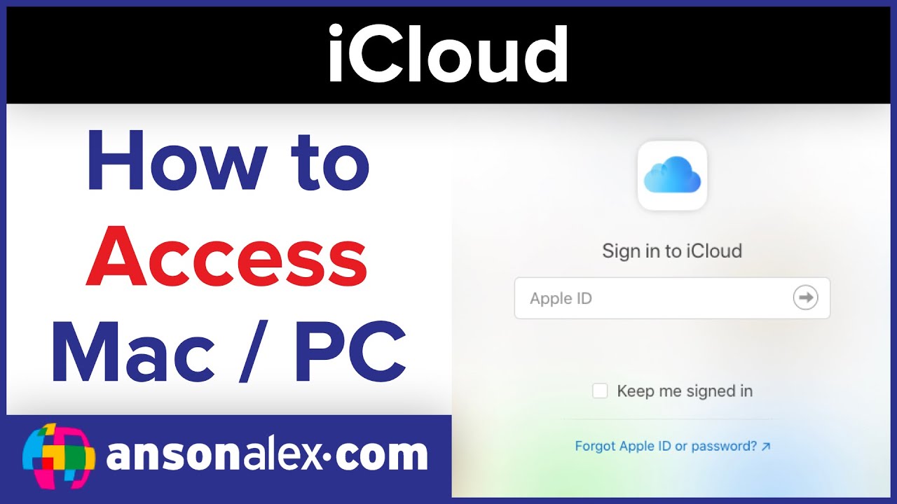 How To Access Apple ICloud On Mac Or PC YouTube