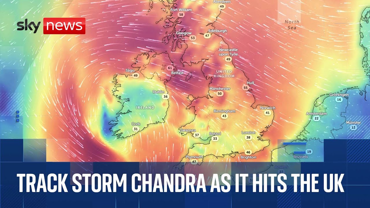 Storm Chandra tracker | Severe flood warning issued and Met Office warnings in place