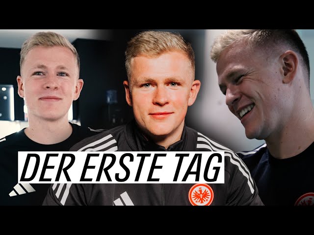 So wurde Jonny Burkardt empfangen | Der erste Tag als Adlerträger