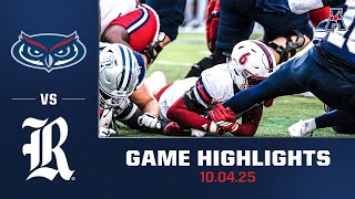 Florida Atlantic vs Rice Football Highlights | Oct. 4, 2025