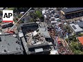 Drone video shows collapsed roof at Dominican Republic nightclub that killed dozens