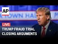 Trump civil fraud trial LIVE: Outside courthouse in New York