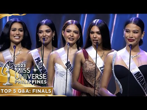 Upload mp3 to YouTube and audio cutter for Top 5 Final Question and Answer Round | Miss Universe Philippines 2023 download from Youtube