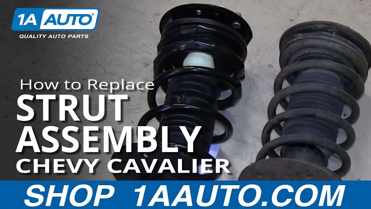 How To Install Replace Front Strut Spring Shock 2000-05 Chevy Cavalier ...