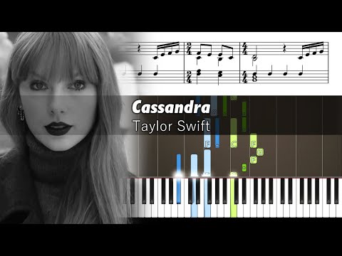 Taylor Swift - Cassandra - Accurate Piano Tutorial with Sheet Music