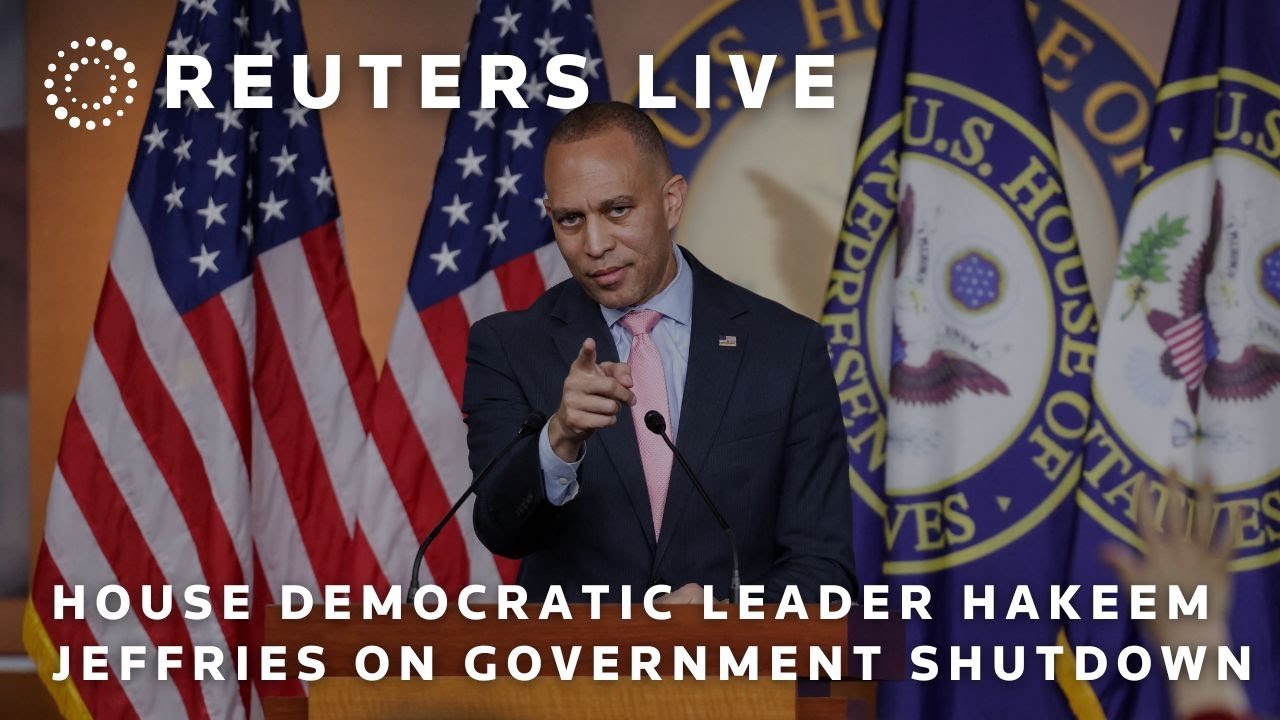 LIVE: House Democratic Leader Hakeem Jeffries speaks on day 35 of government shutdown