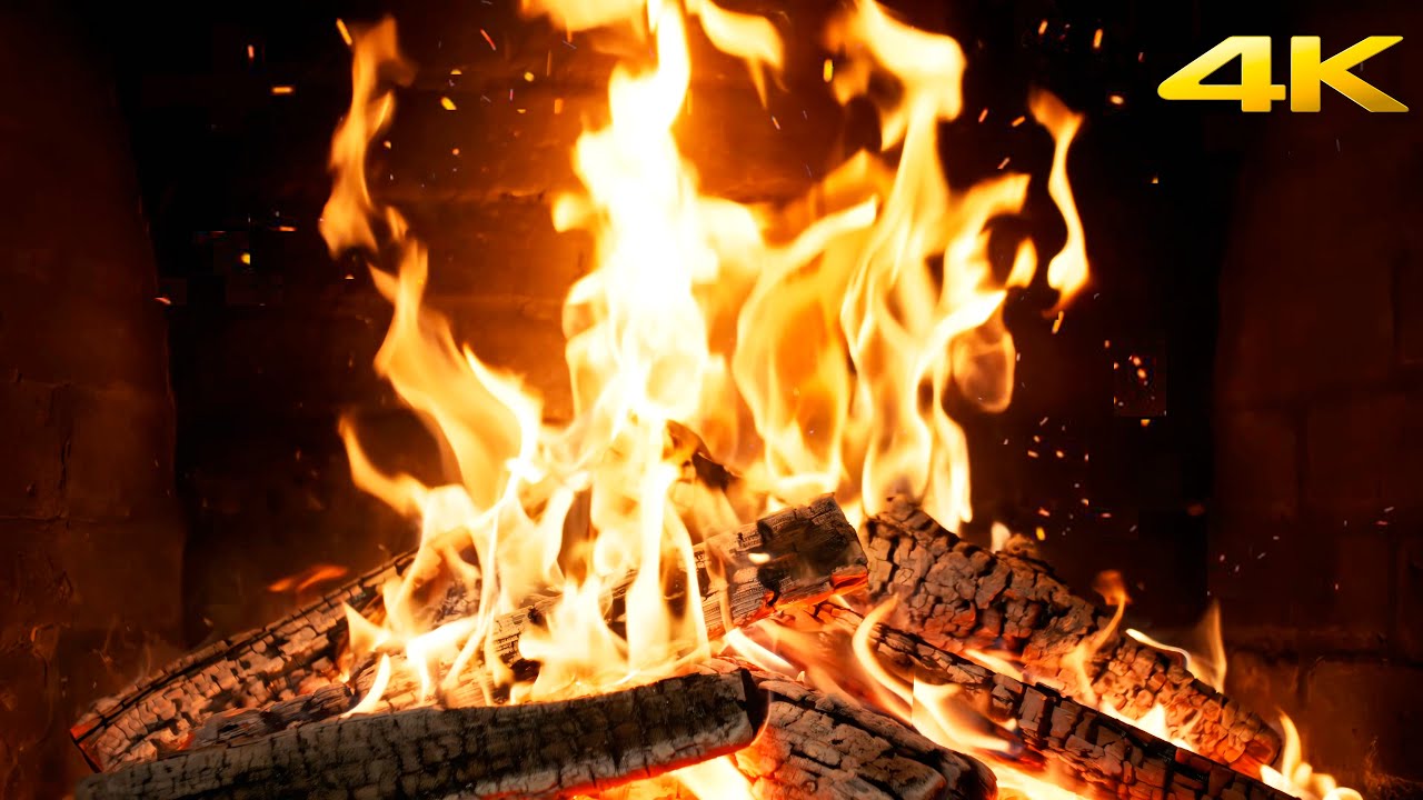 🔥 The Most Realistic Fireplace with Warm Hearth Sounds and Evening Silence for Insomnia Relief