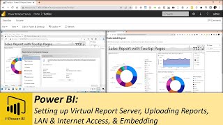 Power BI: Setting up Power BI Report Server, Uploading Reports, LAN & Internet Access, & Embedding