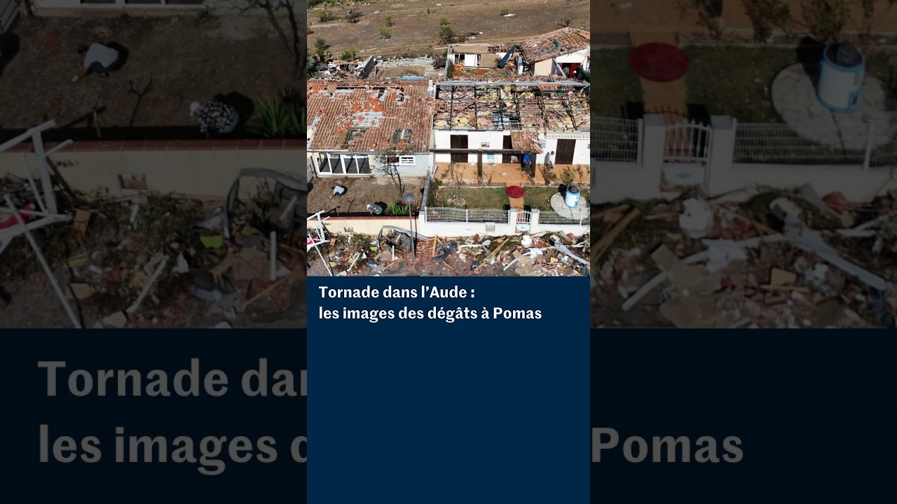 Tornade dans l’Aude : les images du village dévasté de Pomas