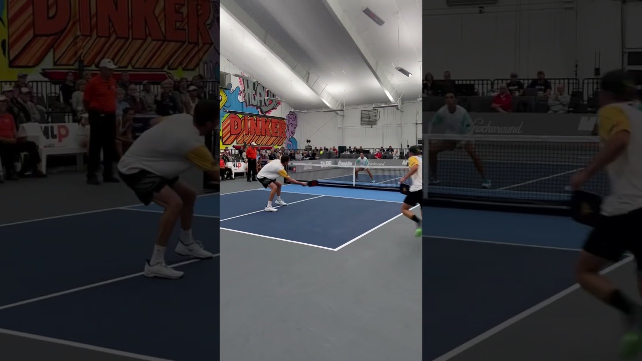 This point was all around the court! #tennis #pickleball #sport #pickleballers