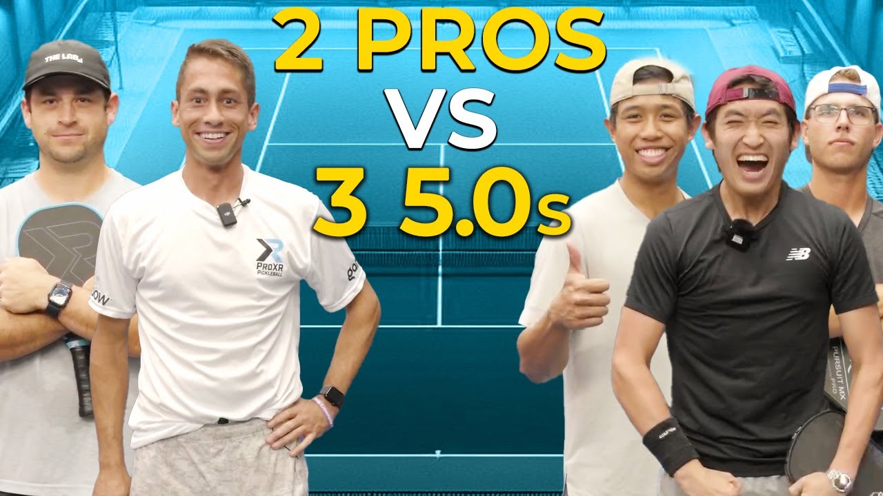 3 5.0s Vs 2 Pickleball Pros