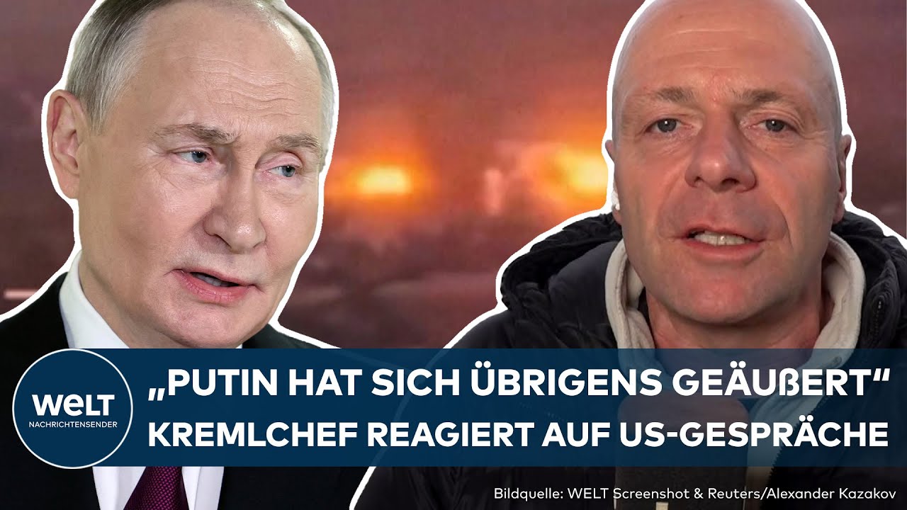 UKRAINE-KRIEG: "Putin hat sich übrigens geäußert" – So reagiert der Kremlchef auf die US-Gespräche
