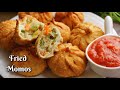 స్ట్రీట్ ఫుడ్ స్టైల్ ఫ్రైడ్ మోమోస్ | Street food style Fried Momos recipe in Telugu @Vismai Food
