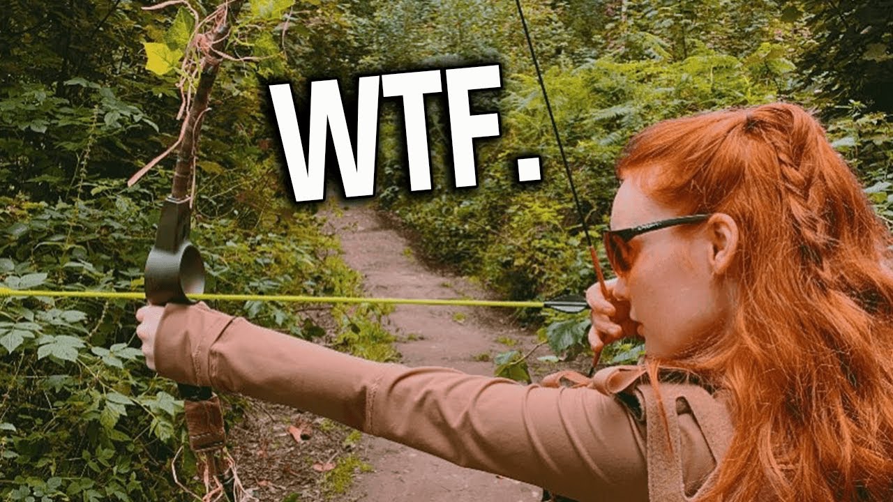 Airsoft Girl brings Bow & Arrow to the fight..