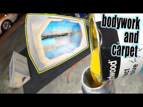 I'm wrapping my subwoofer box! - WHITE RIDER #74