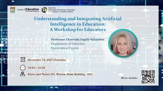 Understanding and Integrating Artificial Intelligence in Education: A Workshop for Educators
