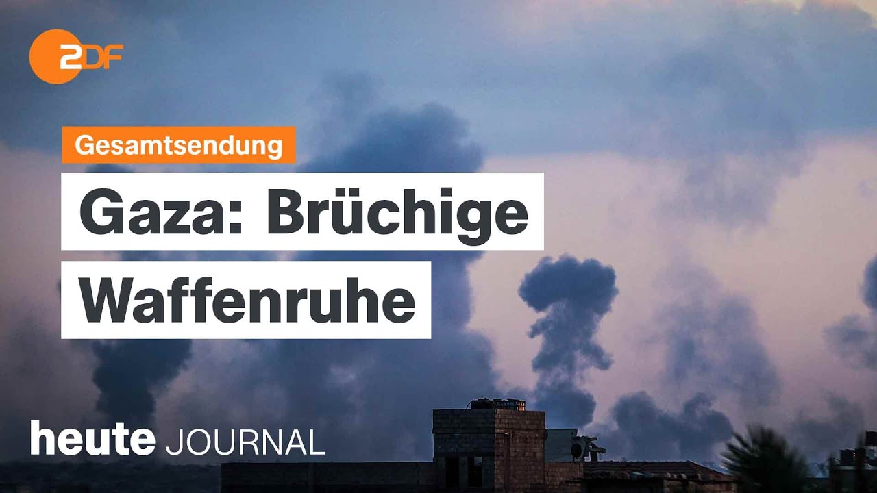 heute journal vom 20.10.2025 Waffenruhe im Gaza-Streifen, EU-Stopp für russisches Gas, Brandmauer