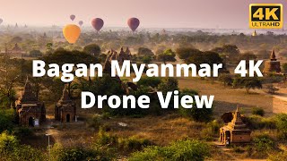 Bagan Myanmar Drone View in 4K
