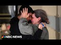 Watch: Emotional reunions between released Israeli hostages and their families
