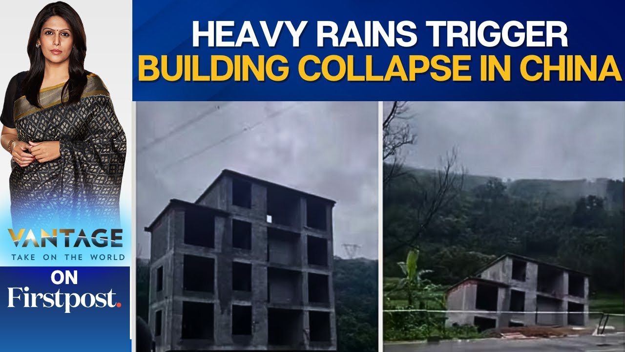 Five-Storey Building Collapses into River Amid Heavy Floods in China | Vantage with Palki Sharma