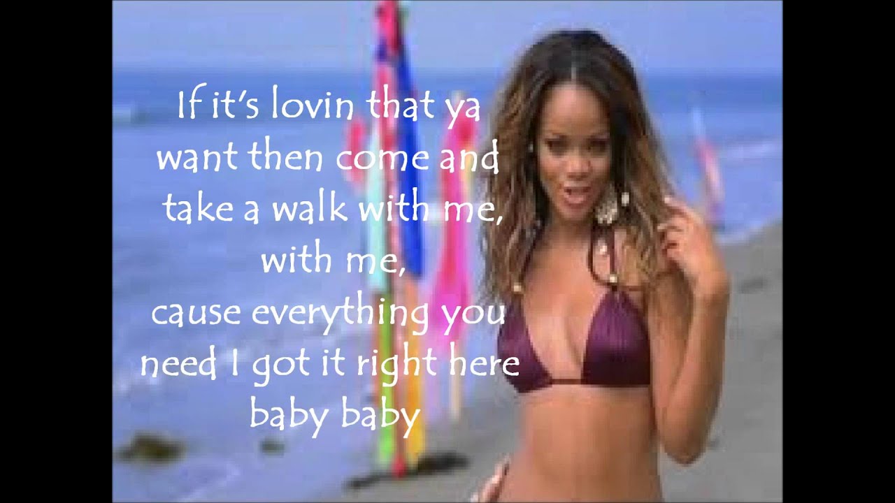 Rihanna If It S Lovin That You Want With Lyrics Youtube