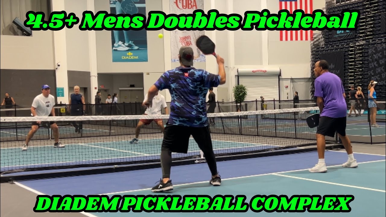 4.5 Mens Doubles Pickleball | Matt & Arsenio vs Steve & Nacho | Diadem Pickleball Complex