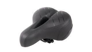 TaffSPORT Sadel Sepeda Comfortable Shock Absorption with Tail Warning Reflective Tape - SX118-1 - Black - 1