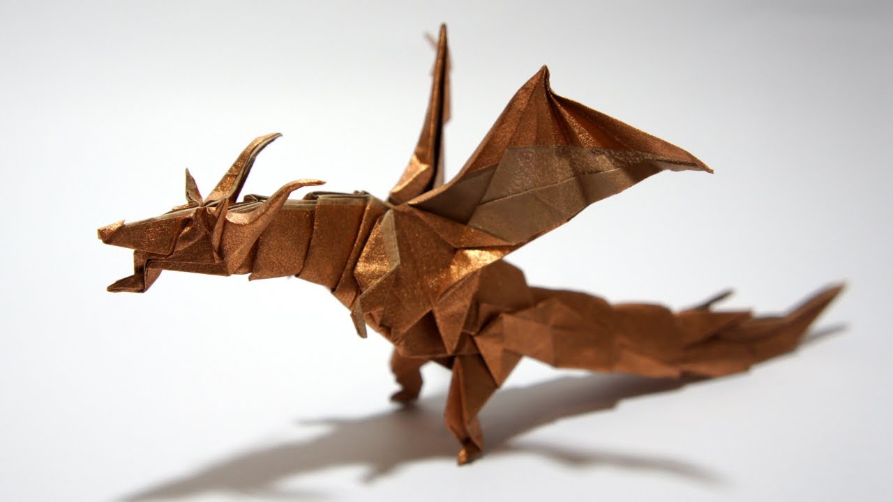 Origami Fiery Dragon (Kade Chan) YouTube